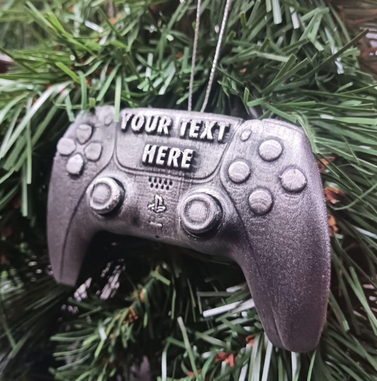 Personalized PS5 Controller Christmas Ornament, 3D Printed Gaming Controller