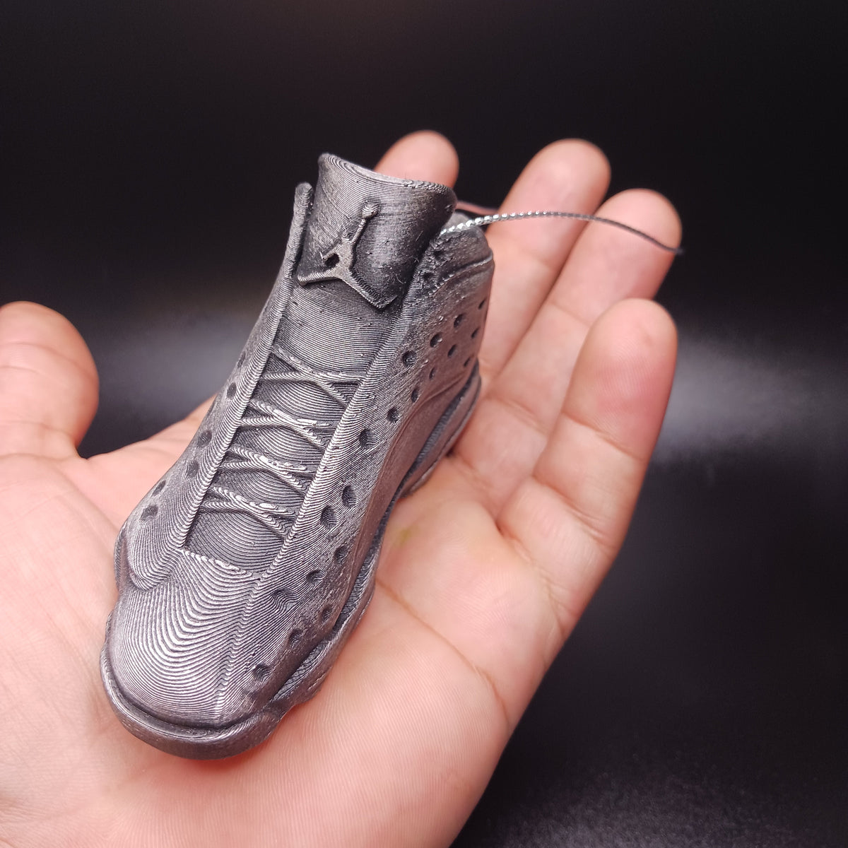 Air Jordan 13 Sneaker Christmas Ornament, 3D Printed Shoe Keepsake