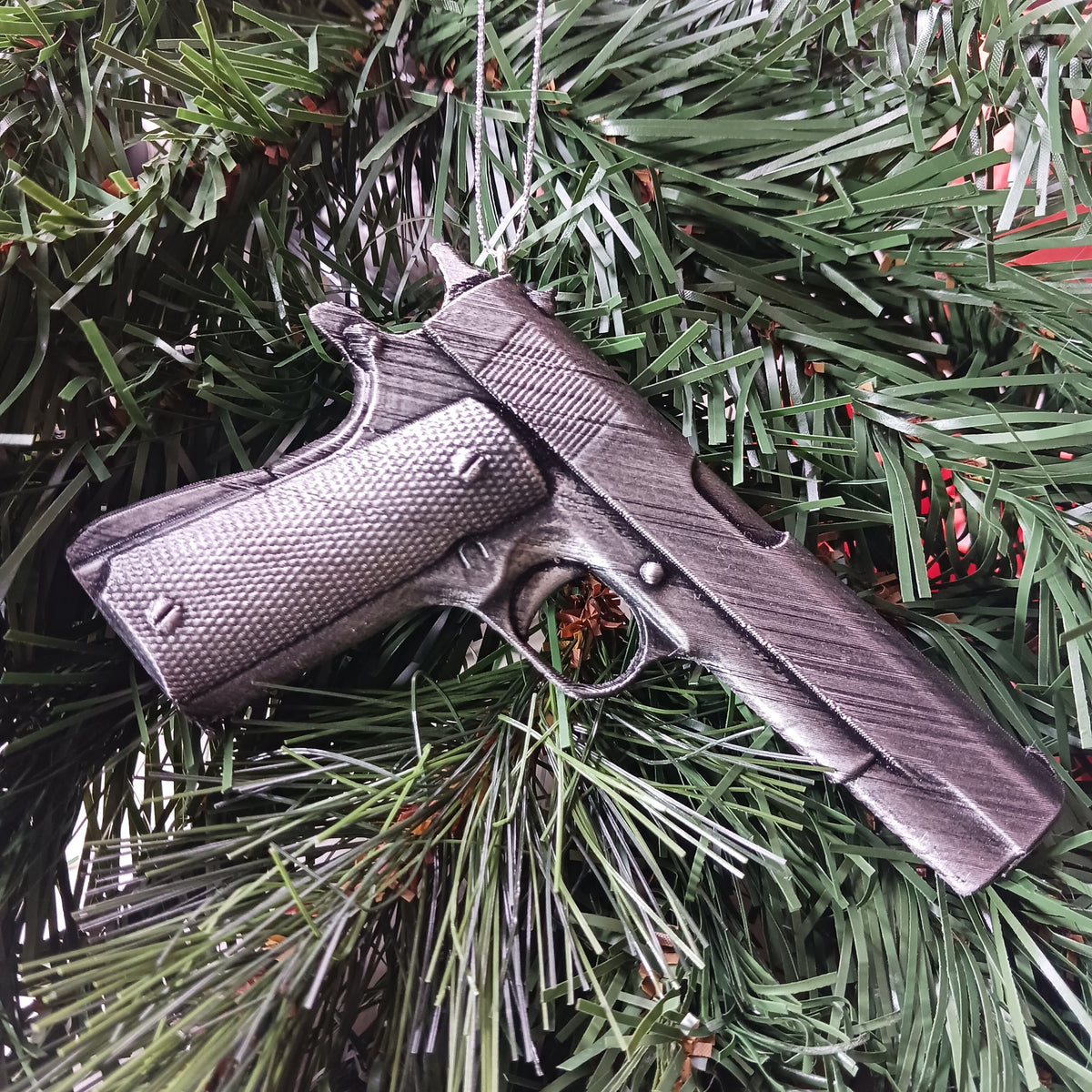 1911 Pistol Ornament, Personalized Christmas Tree Decor, Gun Collector Gift, Keepsake
