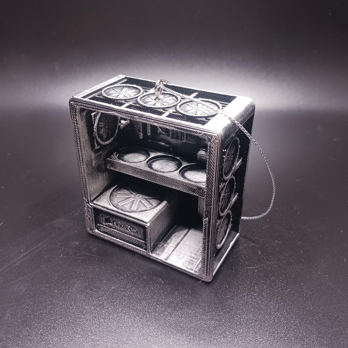 Gaming PC Ornament, Personalized 3D Printed Design, Christmas Tree Keepsake