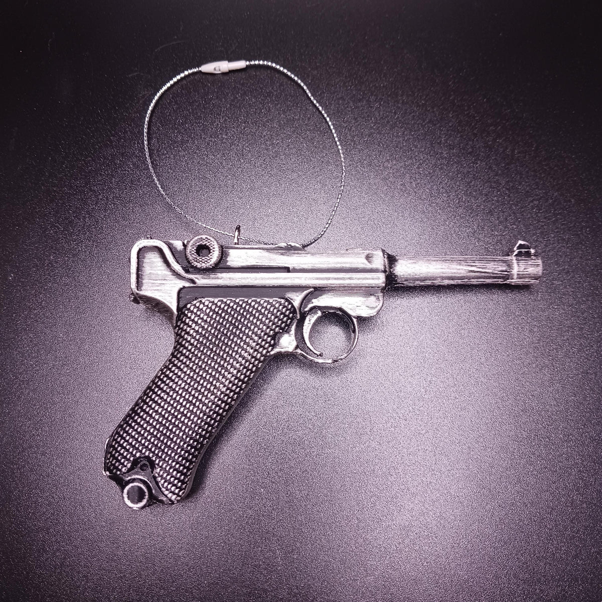 Personalized German Luger P08 Christmas Ornament, Historic Pistol Keepsake