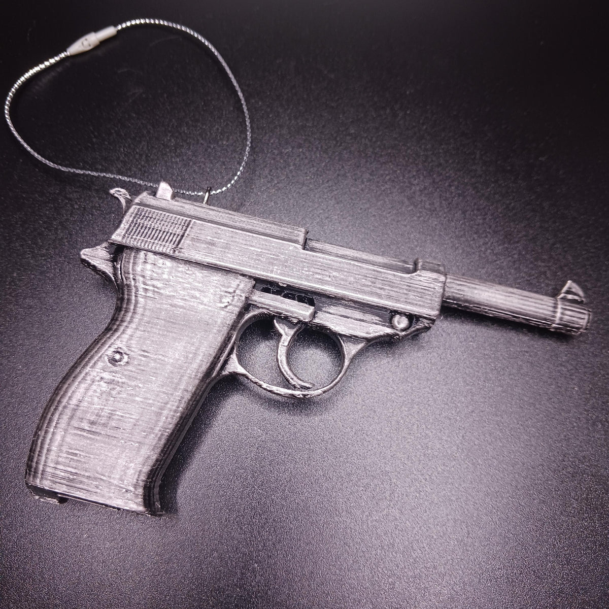 Walther P38 Pistol Christmas Ornament, Historic Gun Collector Keepsake