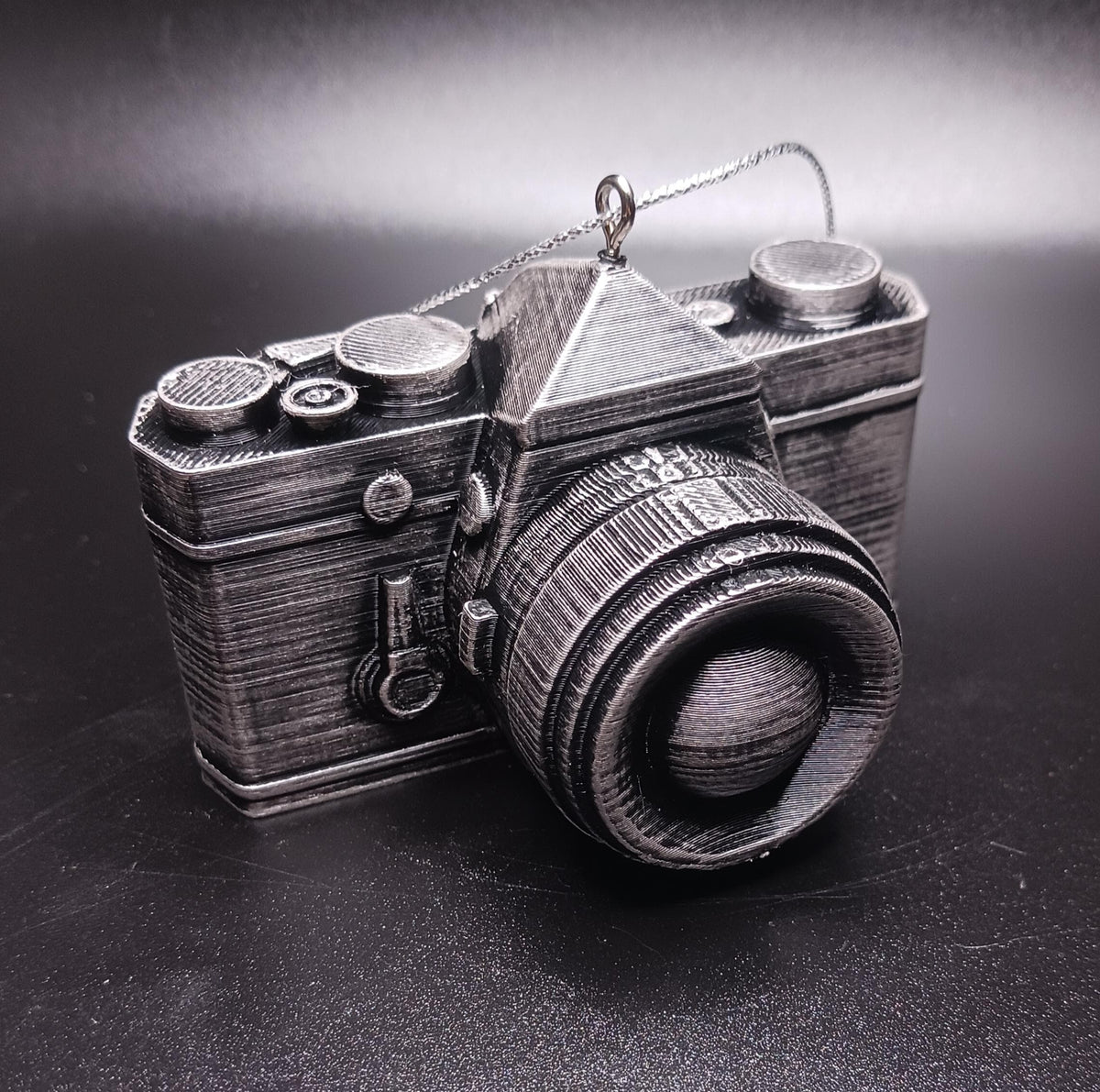Personalized Camera Christmas Ornament, 3D Printed Photography Keepsake
