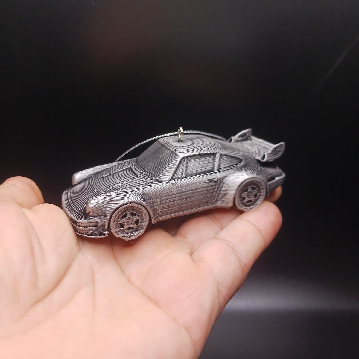 Porsche 911 Ornament, 3D Printed Christmas Decor, Personalized Sports Car Keepsake