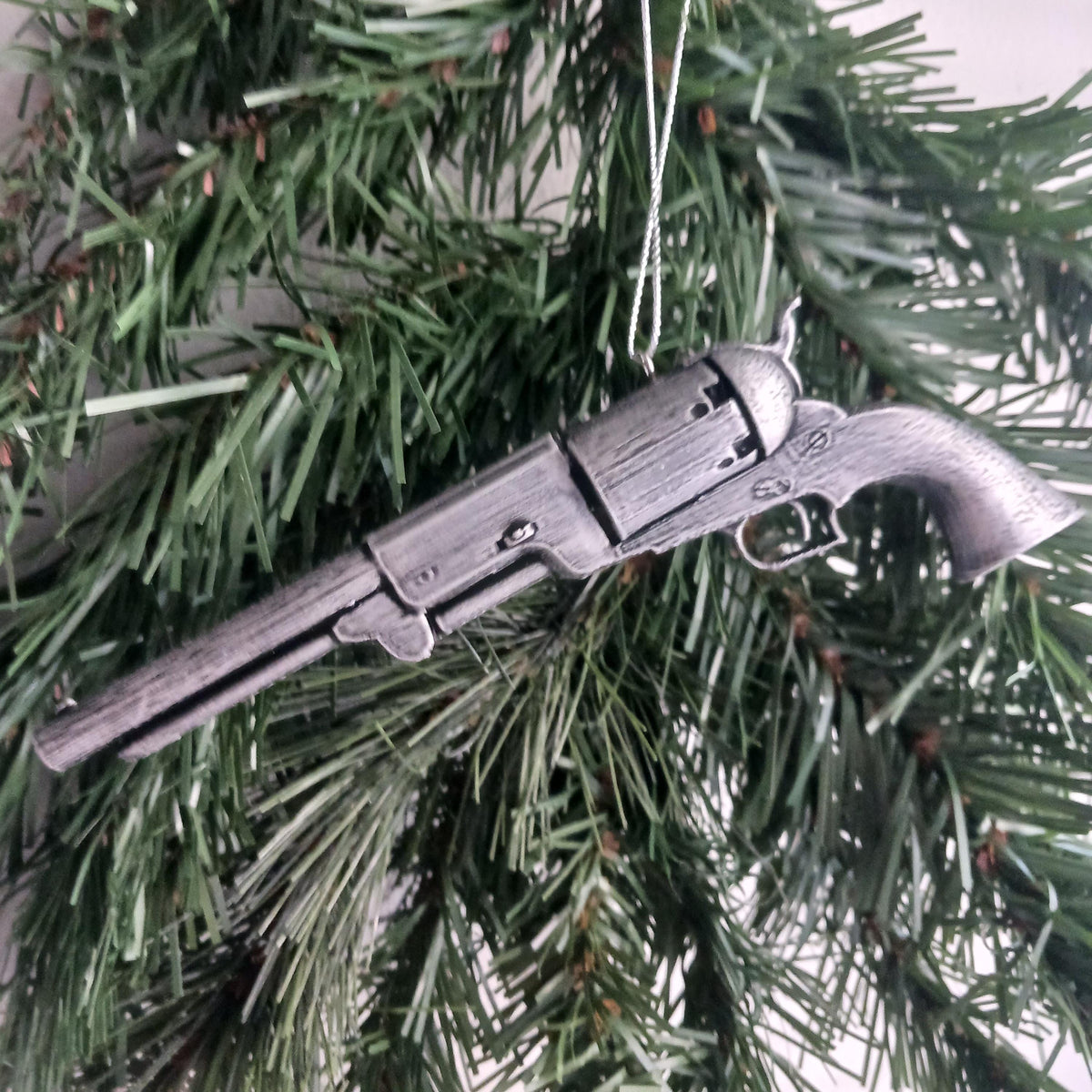 Personalized Colt Walker Revolver Christmas Ornament, Western Gun Gift