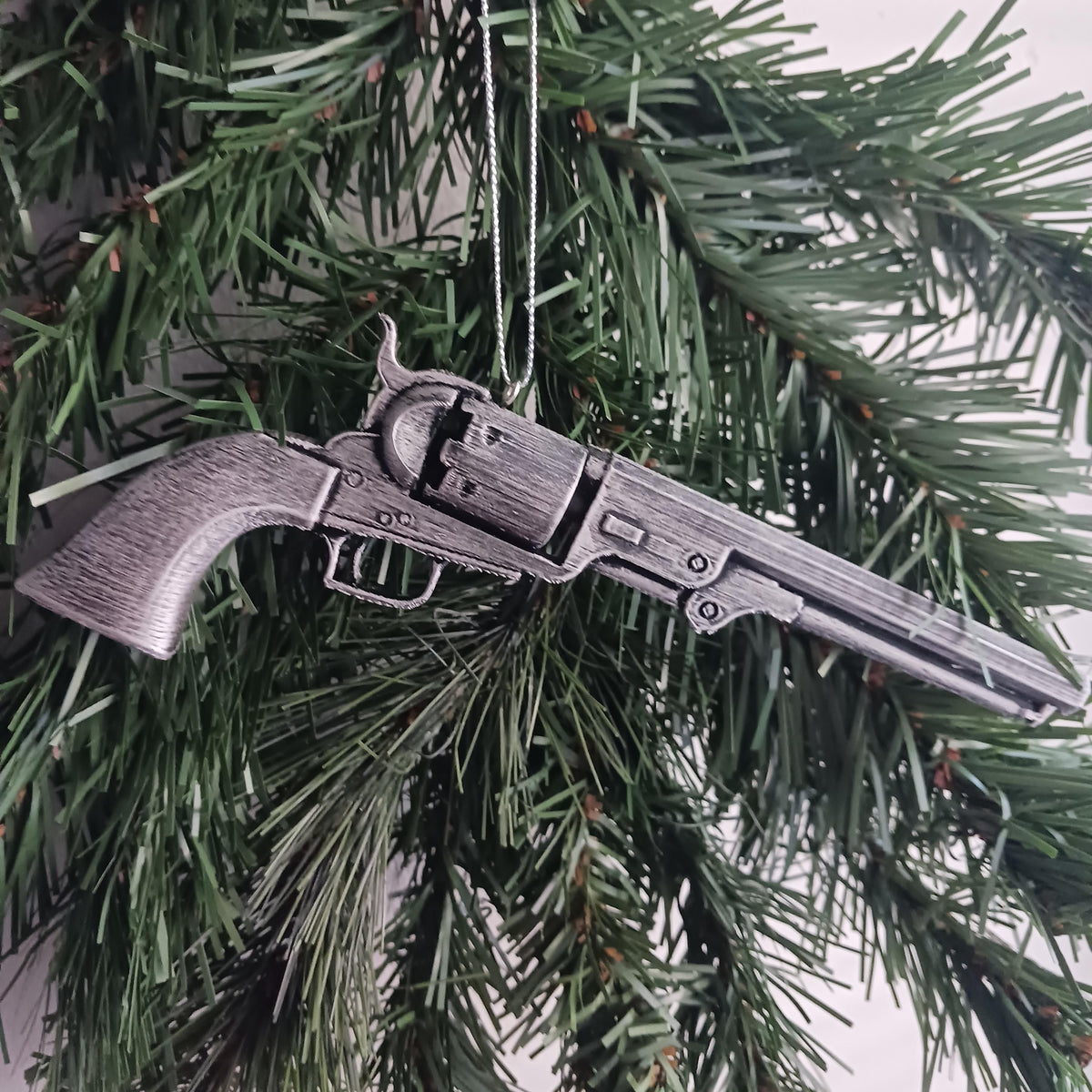Colt 1851 Navy Revolver Christmas Ornament, Western Collector Gift