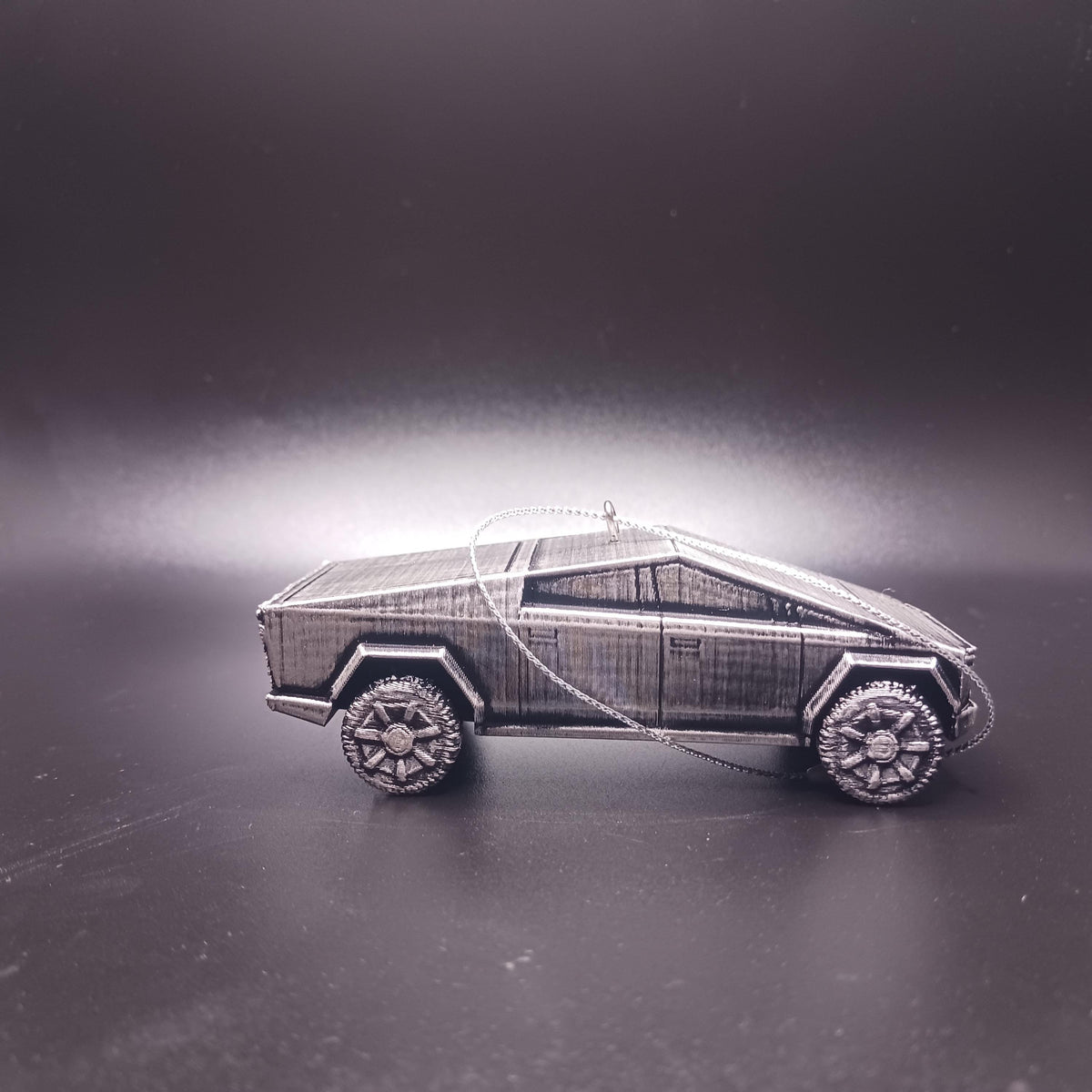 Cybertruck Ornament, Personalized Tesla Christmas Decor, Hand-Finished 3D Print