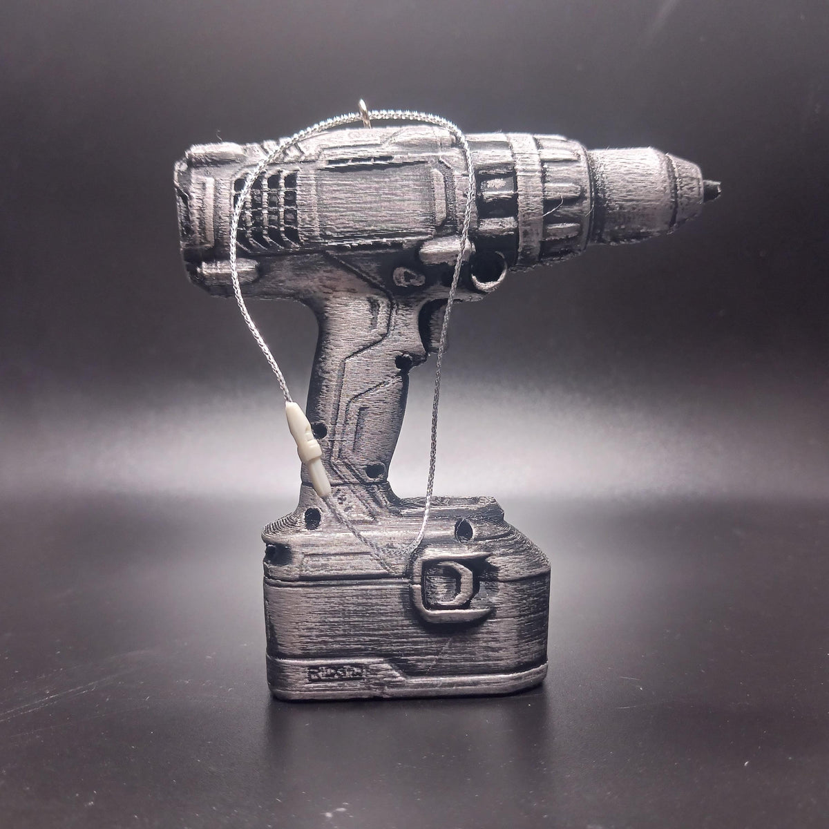 Personalized Cordless Drill Christmas Ornament, 3D Printed Tool Keepsake