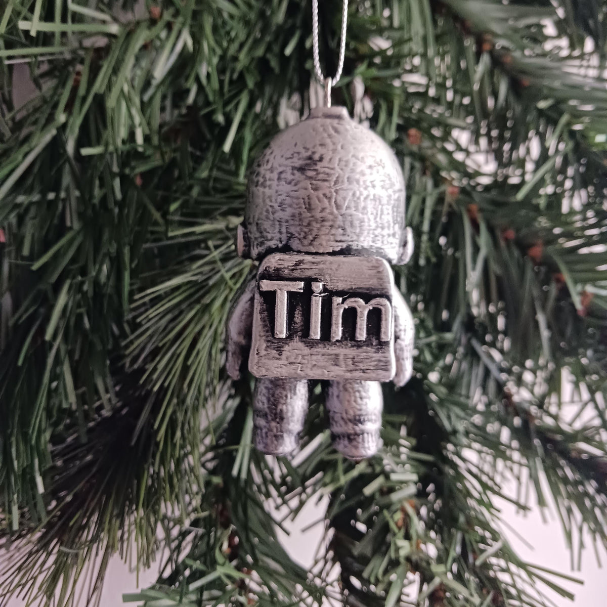 Personalized Astronaut Christmas Ornament, Hand-Painted 3D Printed Figure