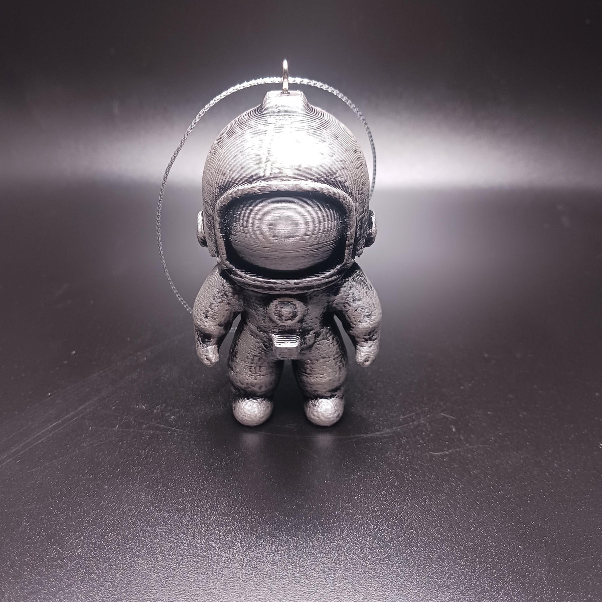 Personalized Astronaut Christmas Ornament, Hand-Painted 3D Printed Figure