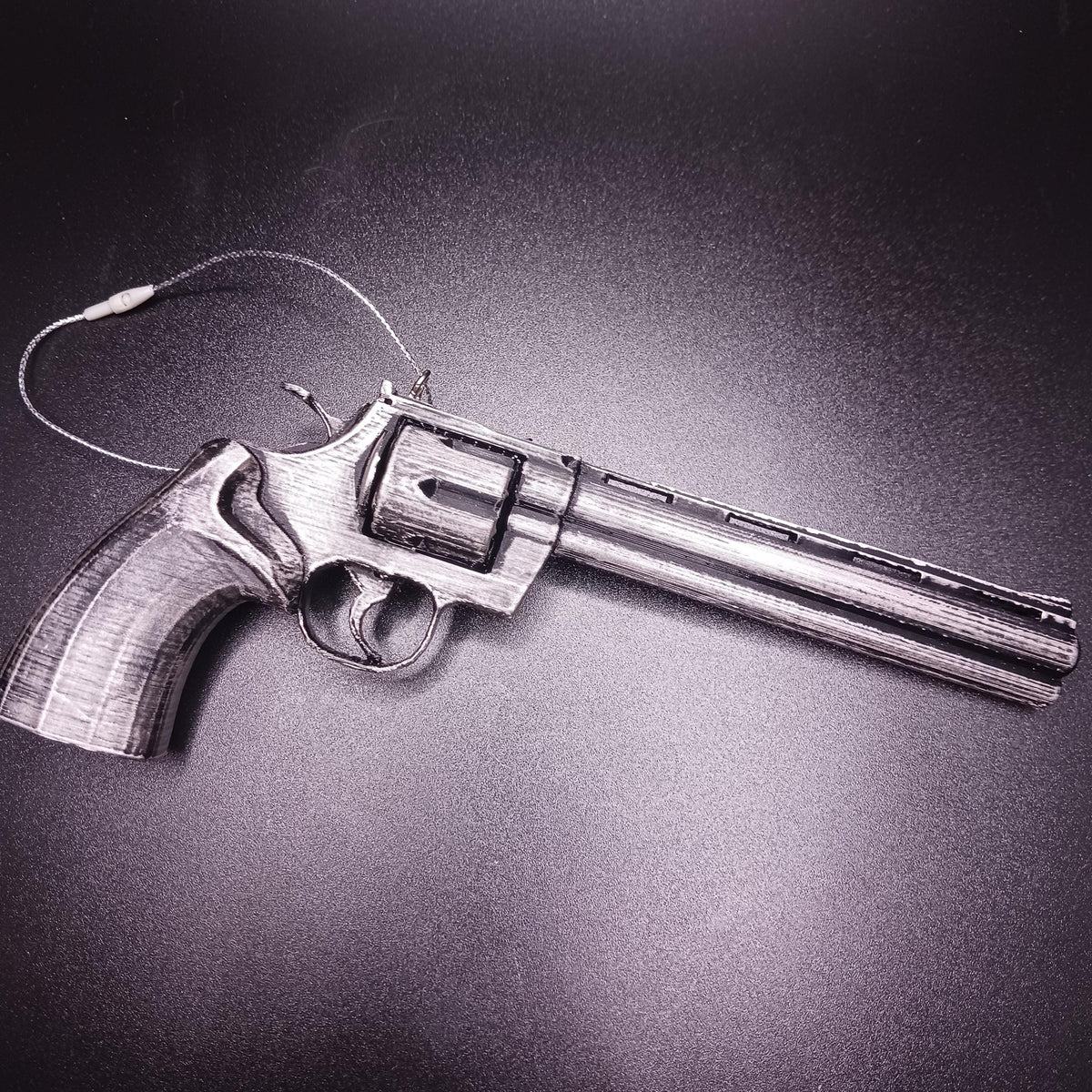 Colt Python Revolver Christmas Ornament, Hand-Painted Gun Collector Gift