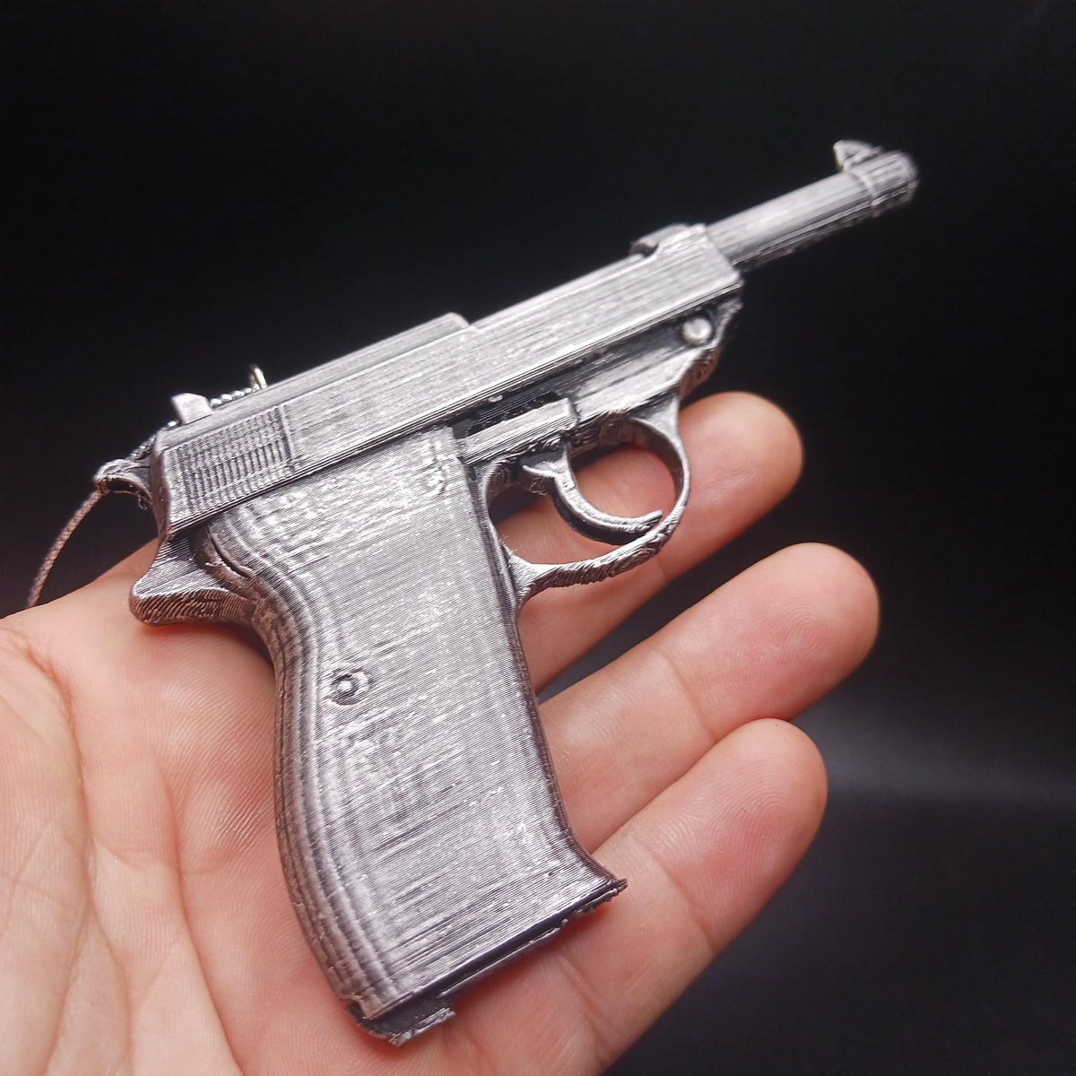 Walther P38 Pistol Christmas Ornament, Historic Gun Collector Keepsake