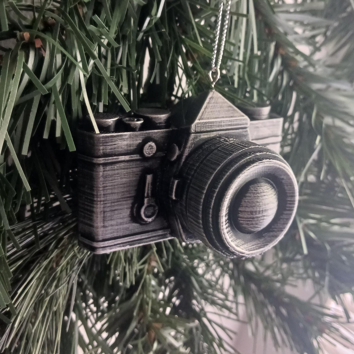 Personalized Camera Christmas Ornament, 3D Printed Photography Keepsake