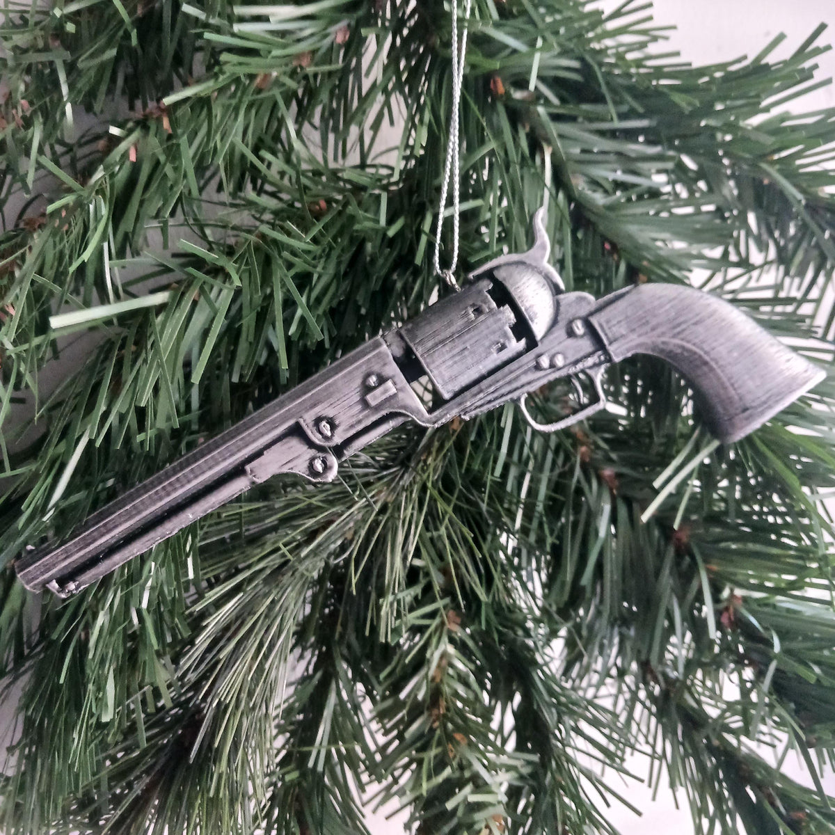 Colt 1851 Navy Revolver Christmas Ornament, Western Collector Gift