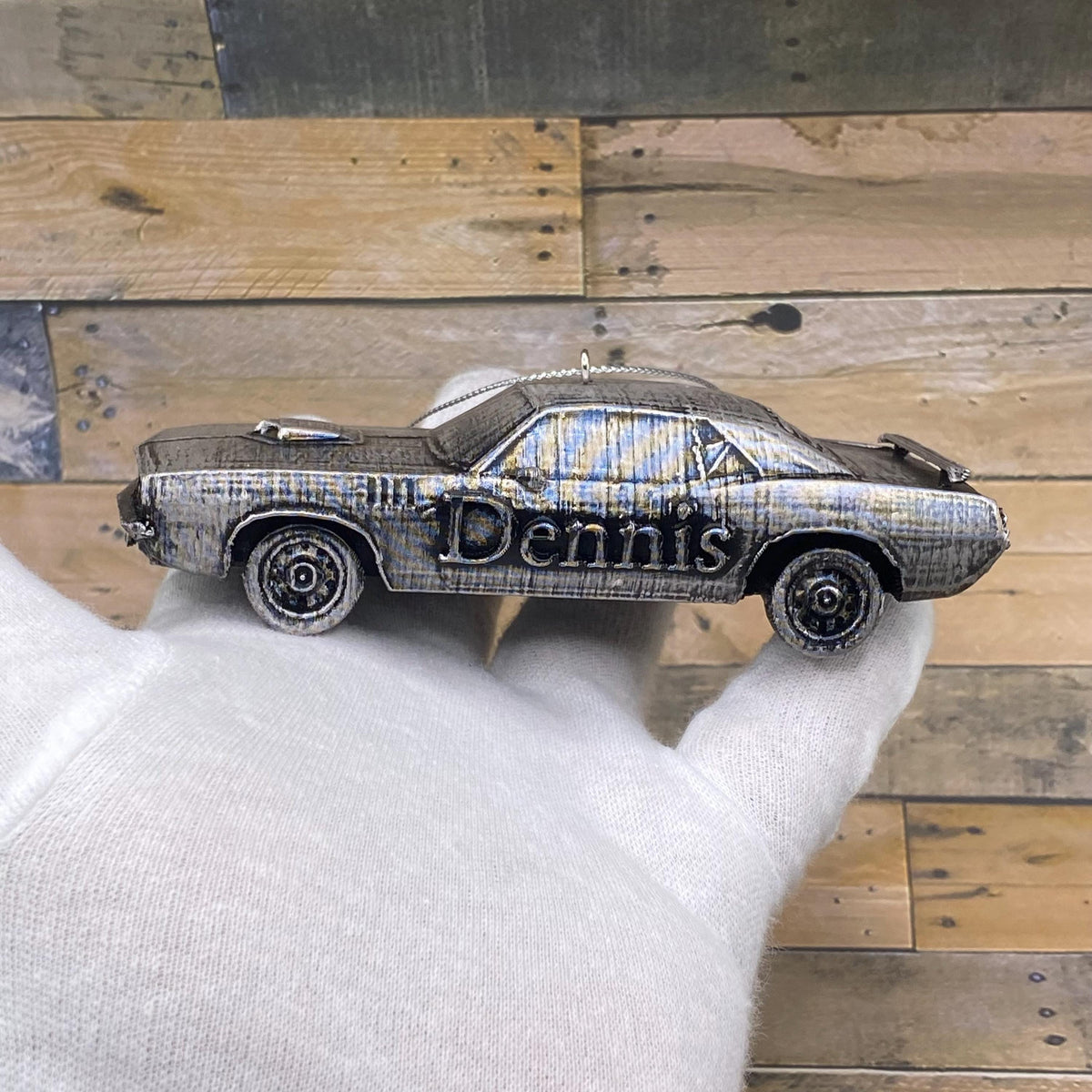 Personalized Barracuda Car Ornament, 3D Printed Classic Muscle Car