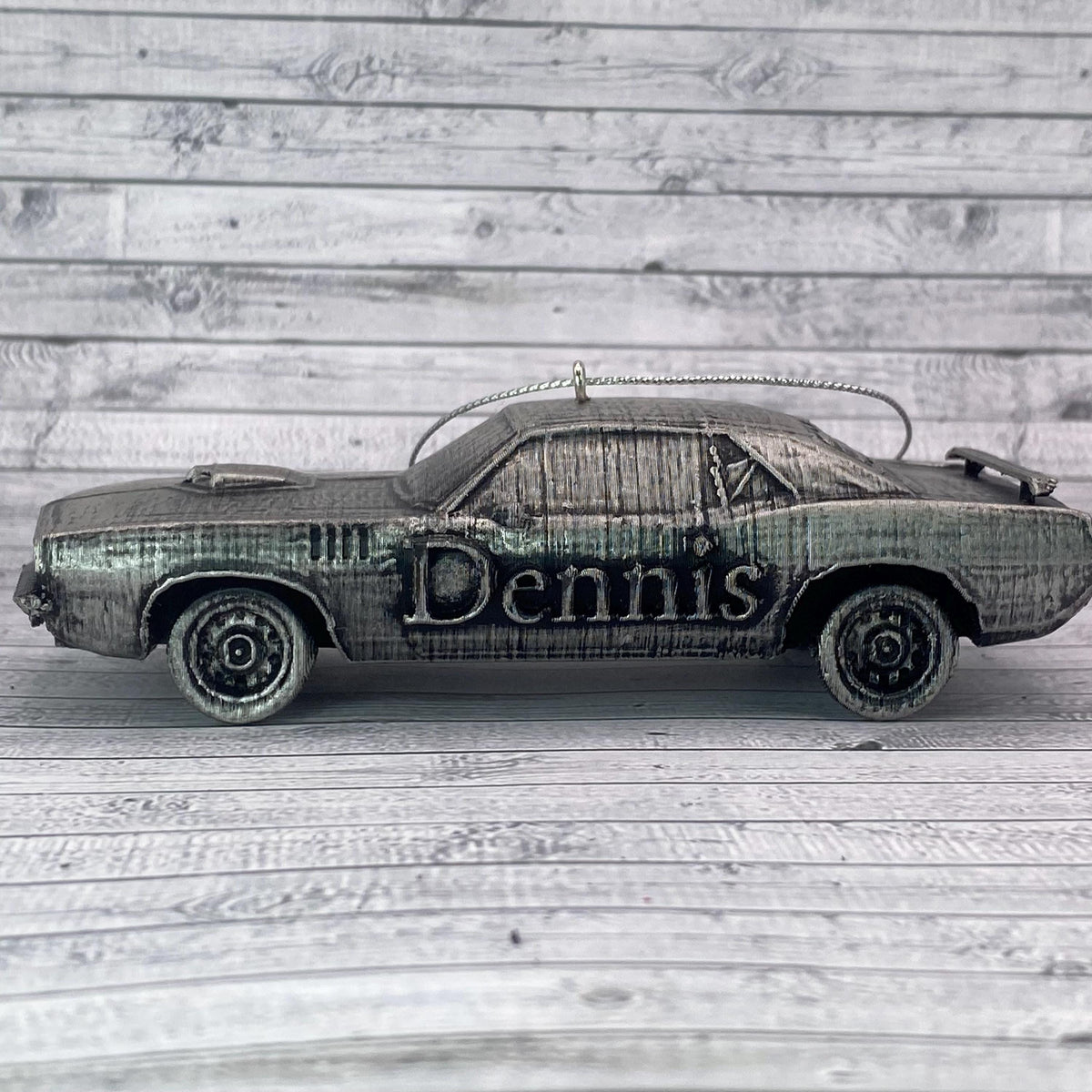 Personalized Barracuda Car Ornament, 3D Printed Classic Muscle Car