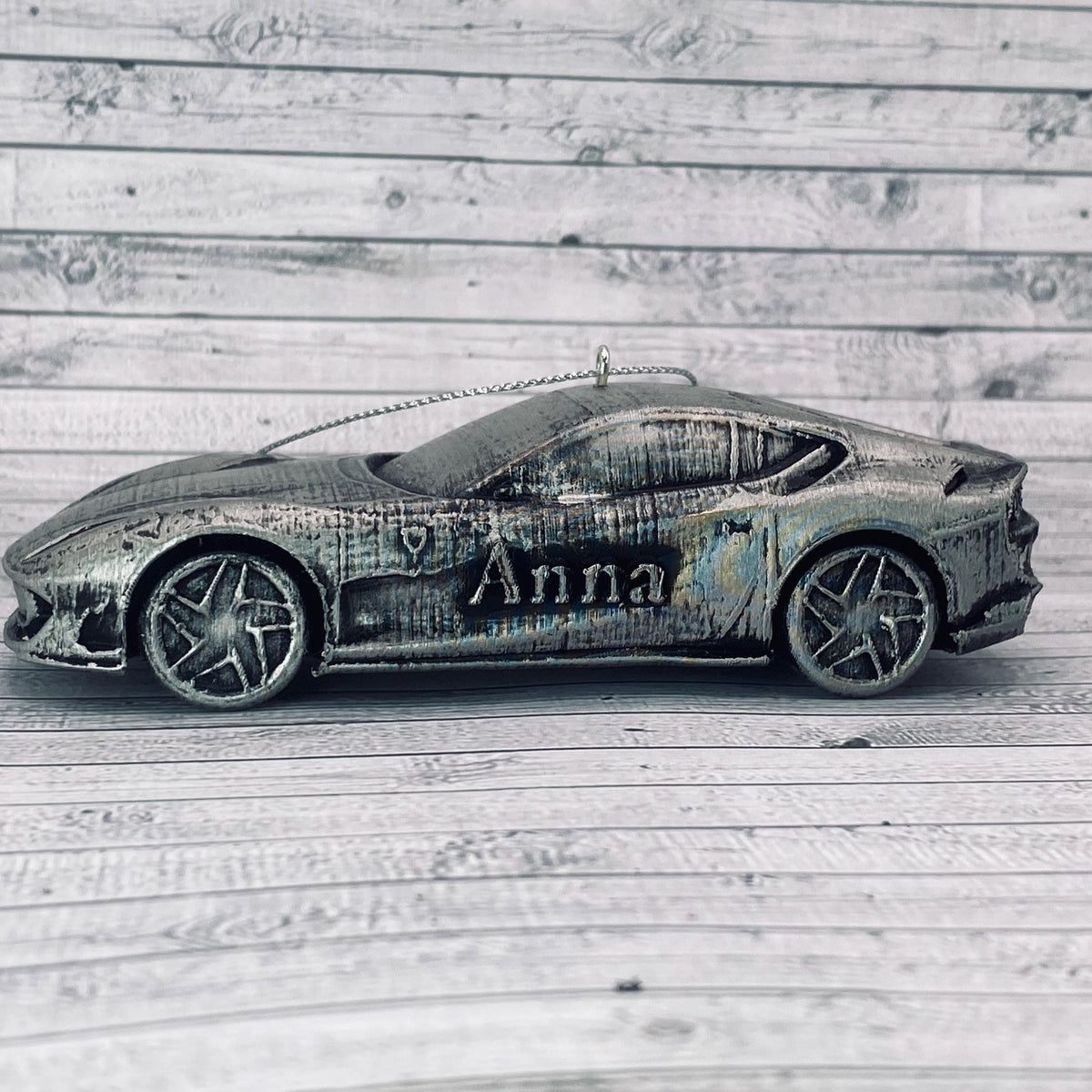 Ferrari 812 Superfast Christmas Ornament, 3D Printed Sports Car