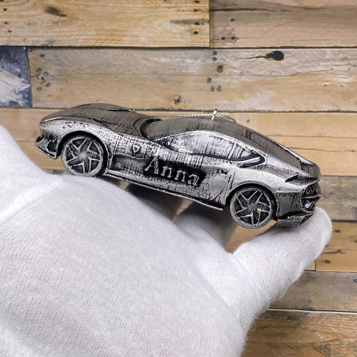 Ferrari 812 Superfast Christmas Ornament, 3D Printed Sports Car