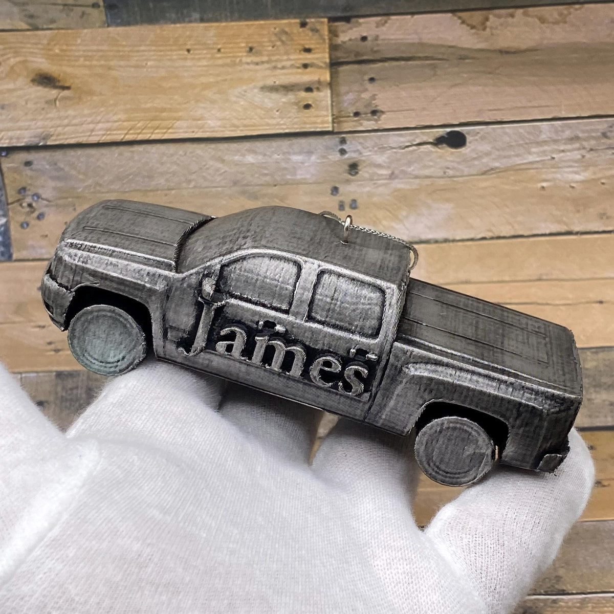 Personalized Chevy Pickup Truck Christmas Ornament, 3D Printed Keepsake