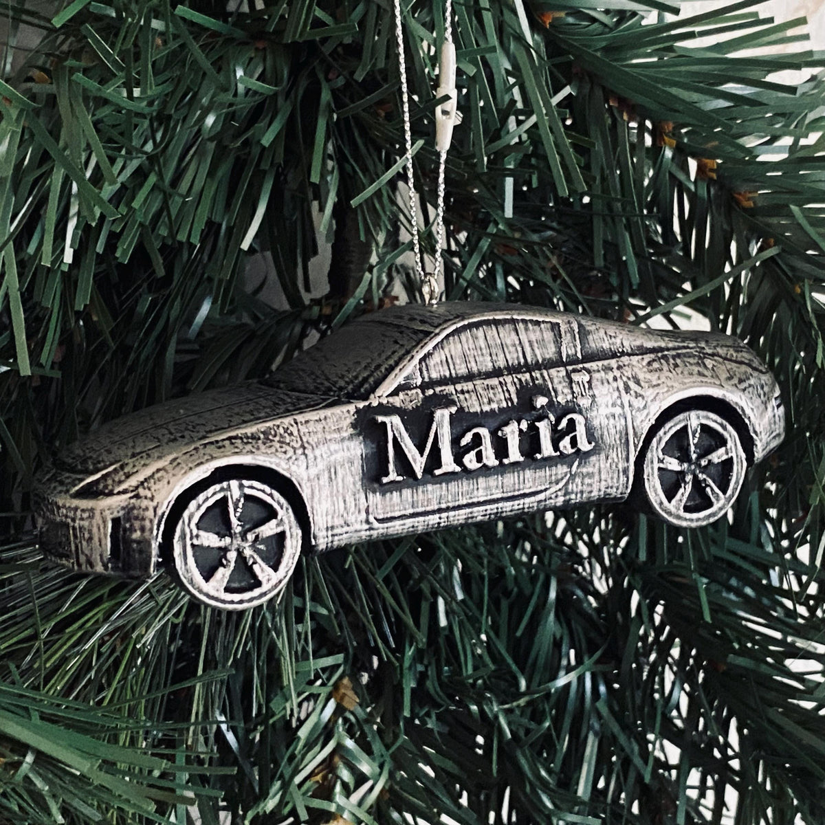 Personalized Nissan 350Z Christmas Ornament, 3D Printed Sports Car