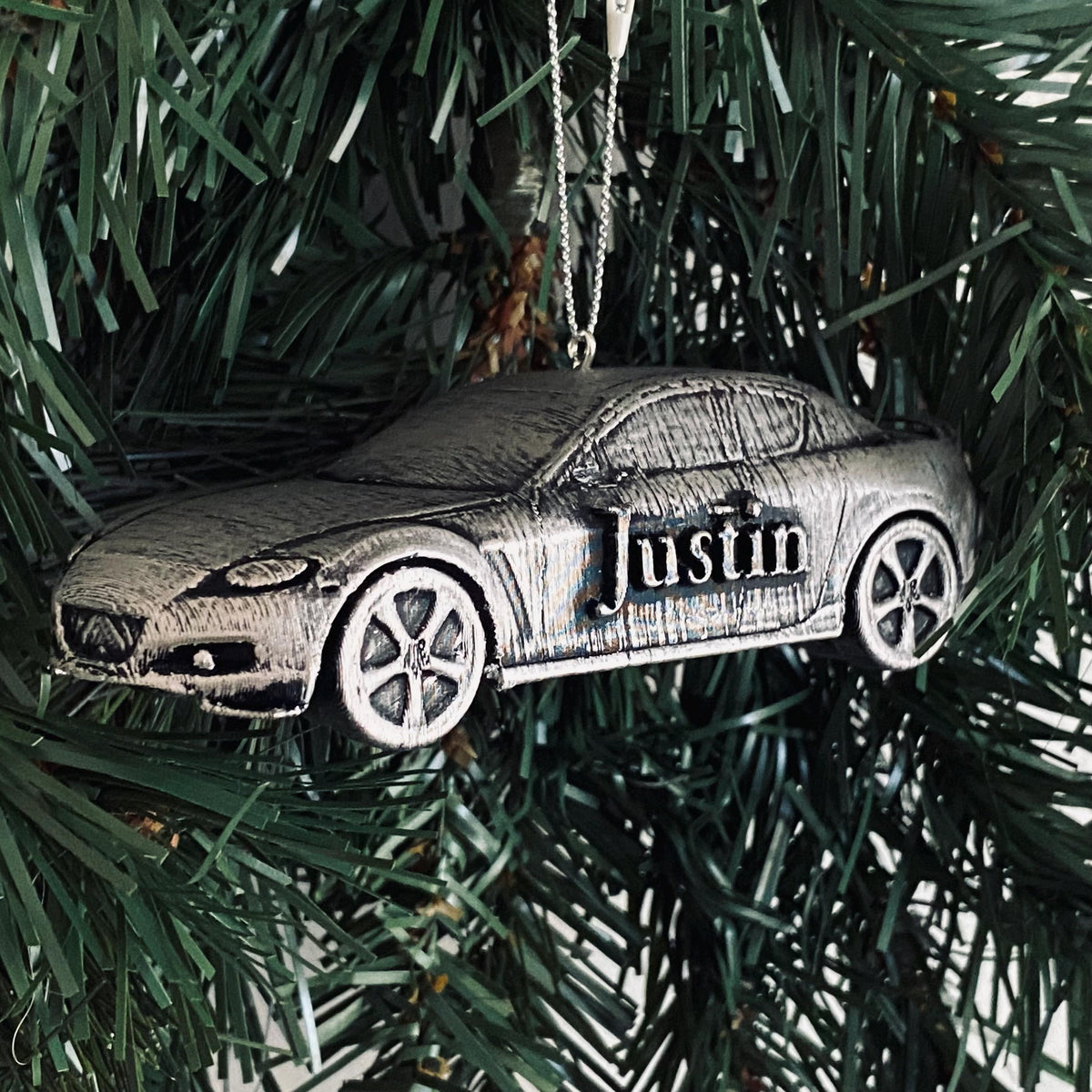 Personalized Mazda RX-8 Christmas Ornament, 3D Printed Sports Car