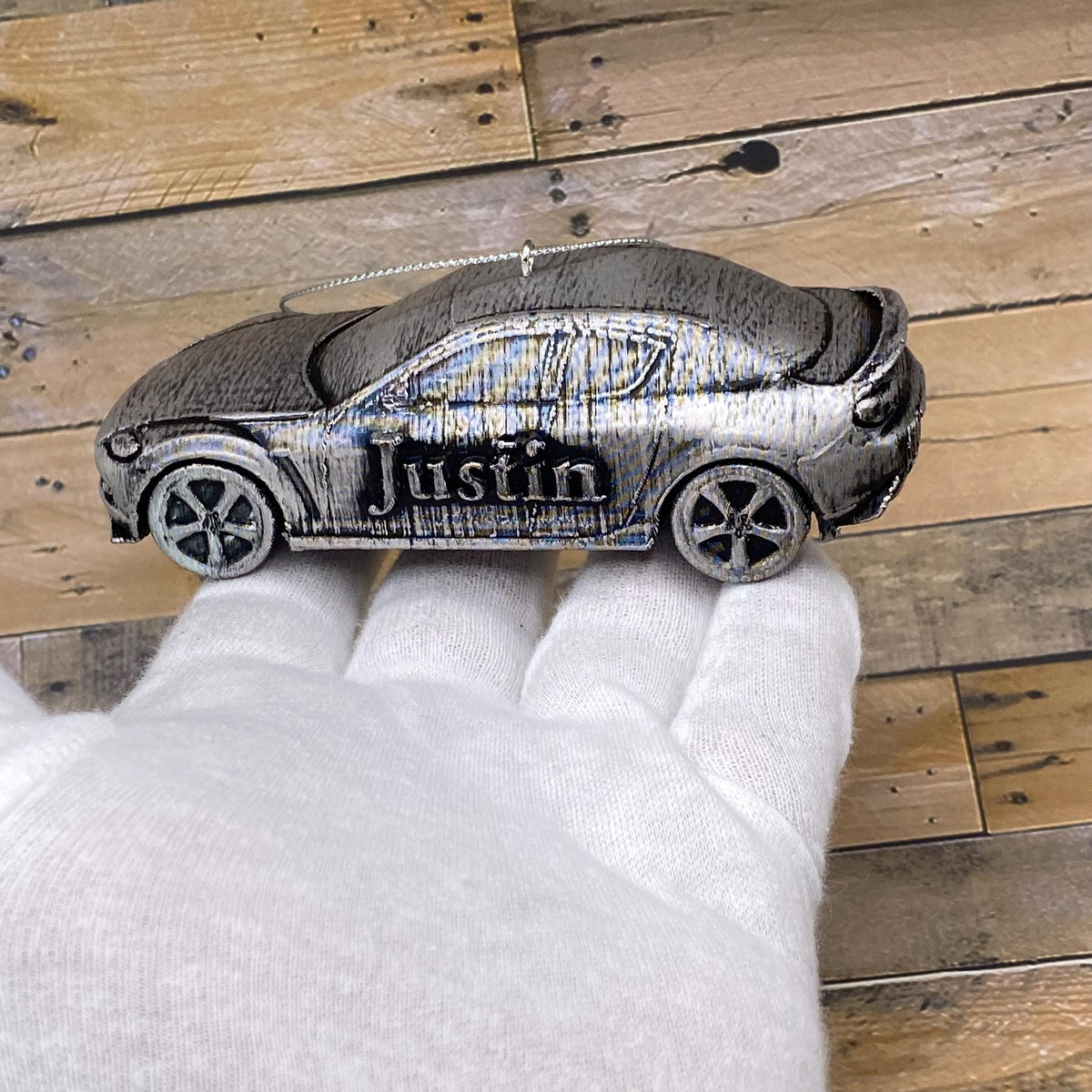 Personalized Mazda RX-8 Christmas Ornament, 3D Printed Sports Car