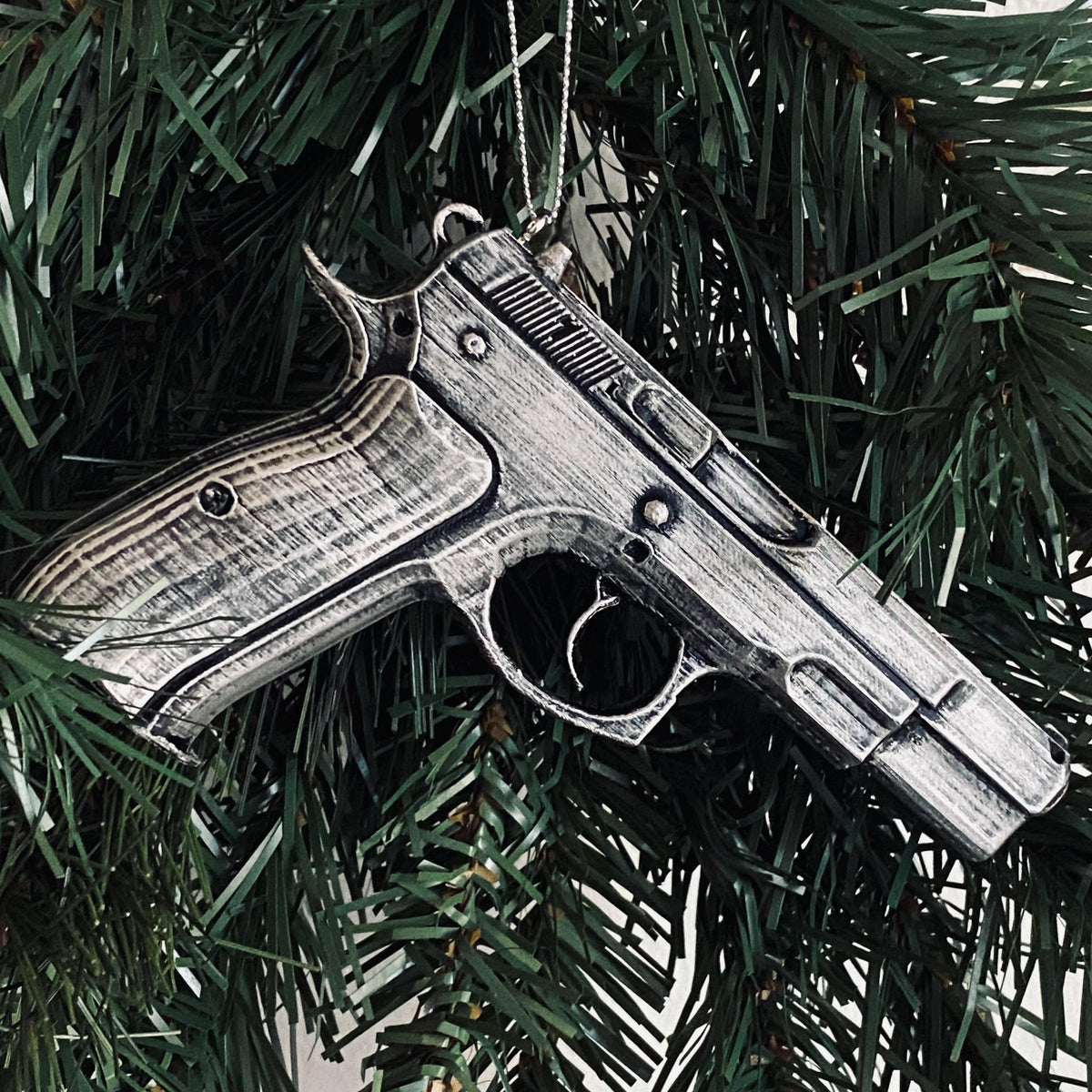 CZ 75 Pistol Christmas Ornament, Gun Collector Keepsake