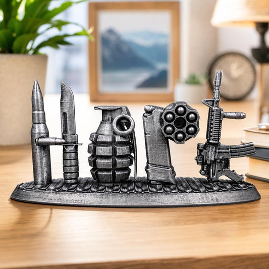HOPE Military Statue, 3D Printed Patriotic Desk Sculpture