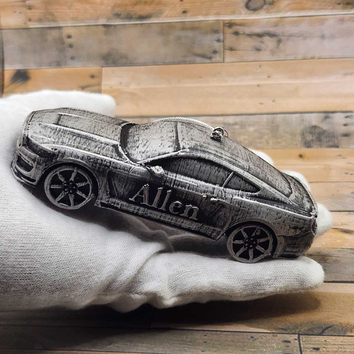 Personalized Shelby Mustang GT350R Christmas Ornament, 3D Printed Car