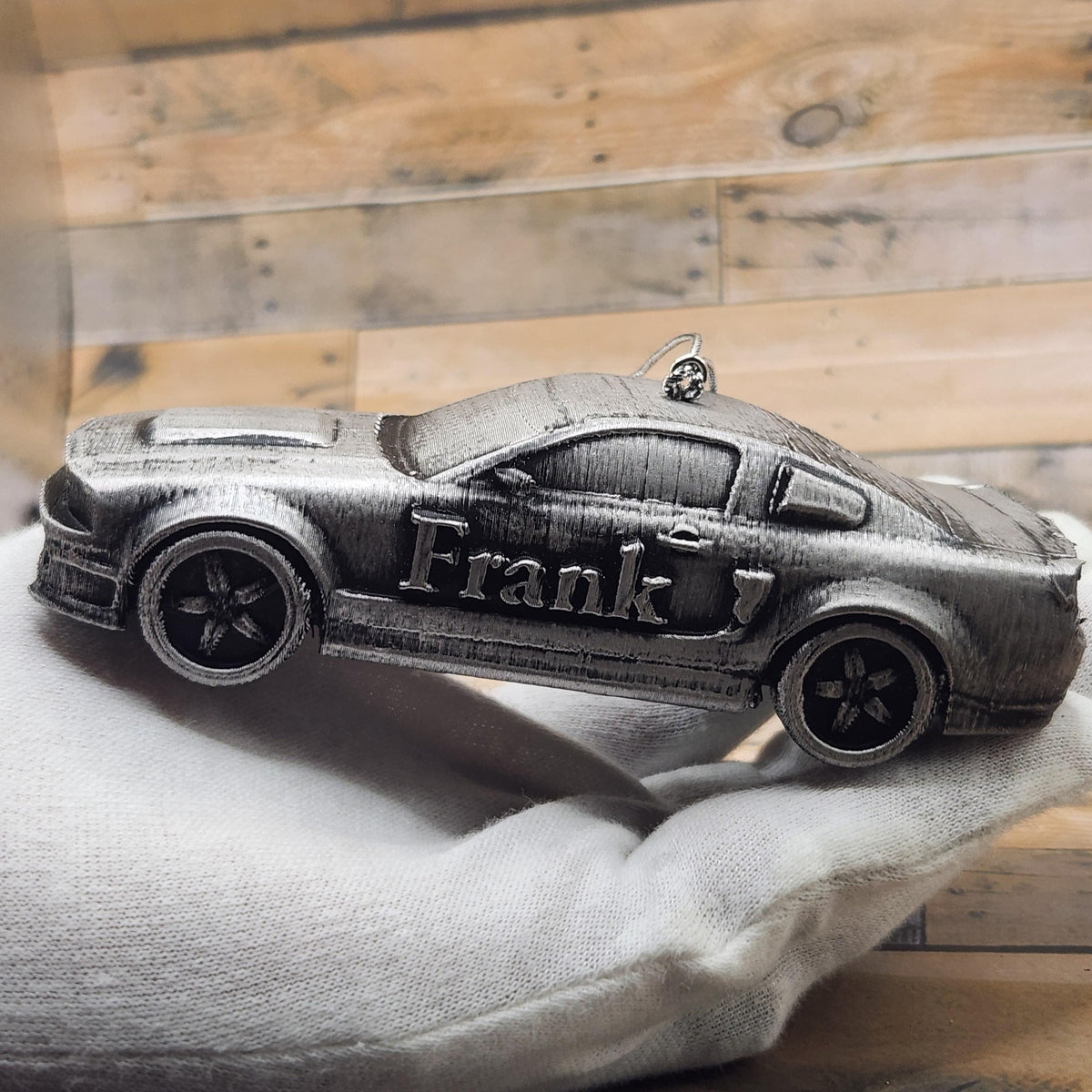 Personalized Mustang Eleanor Christmas Ornament, 3D Printed Classic Car