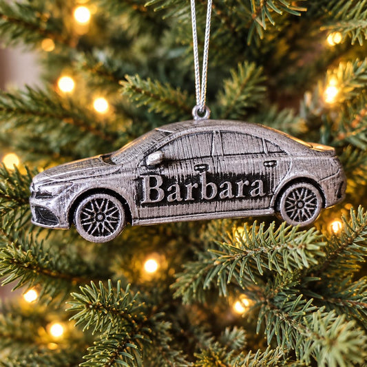 Personalized Mercedes CLA 45 AMG Christmas Ornament, 3D Printed Car