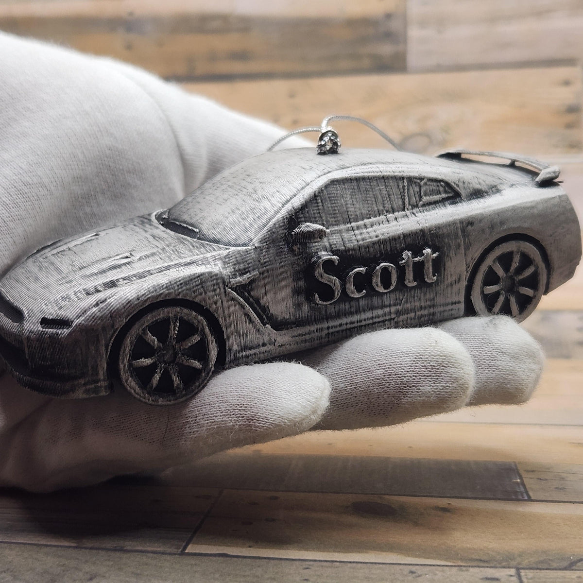 Personalized Nissan GT-R Christmas Ornament, 3D Printed Sports Car