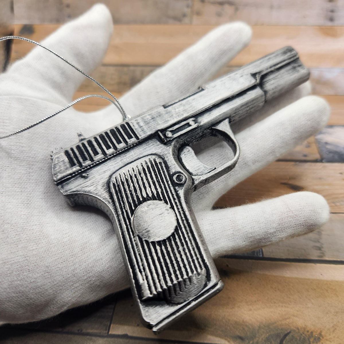 Personalized Tokarev TT-33 Pistol Christmas Ornament, Historic Gun Keepsake