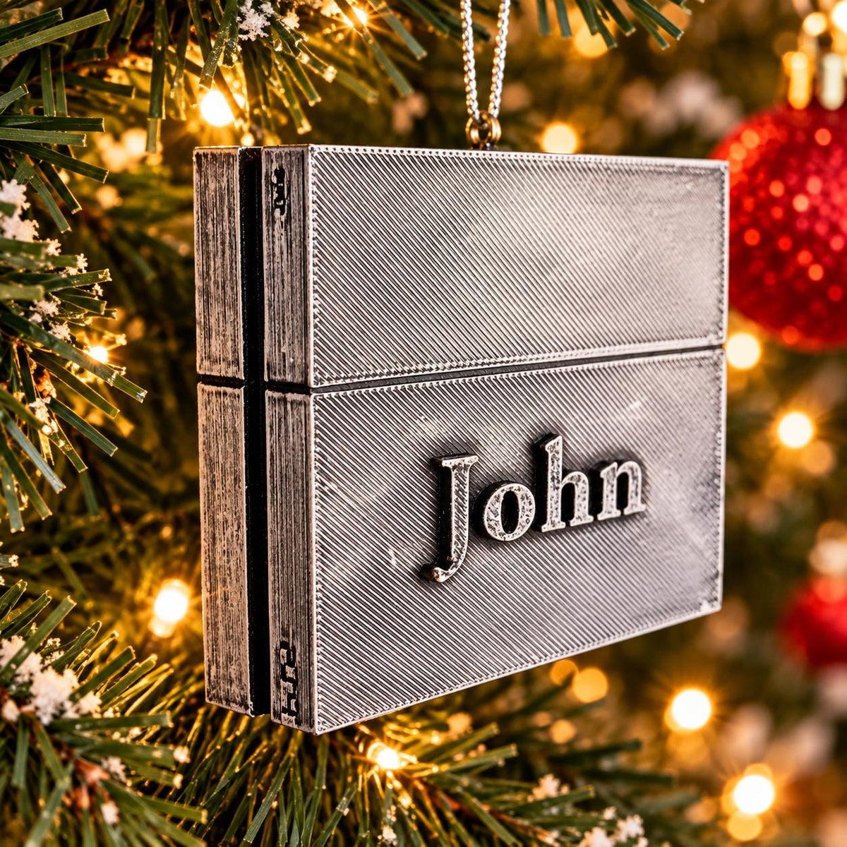 Personalized PS4 Console Christmas Ornament, 3D Printed Gaming Keepsake