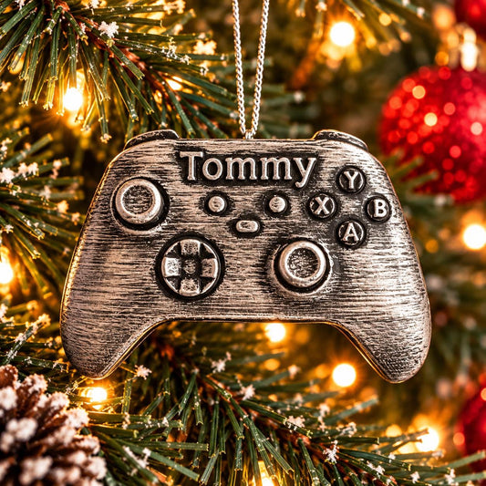 Personalized Xbox Controller Christmas Ornament, 3D Printed Gaming Accessory
