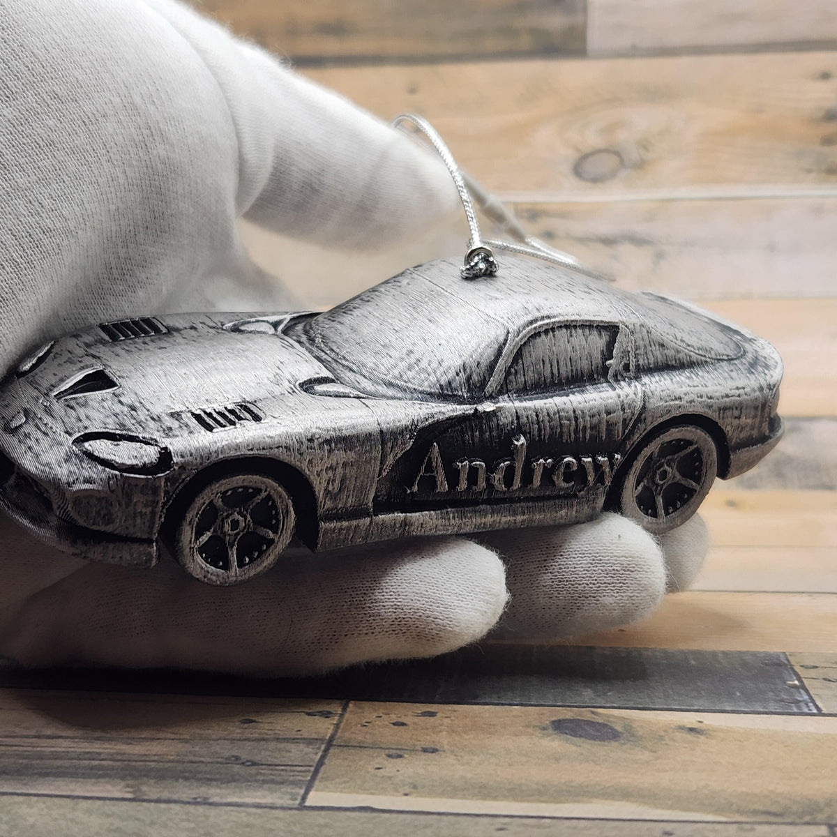 Personalized Dodge Viper Christmas Ornament, 3D Printed Sports Car