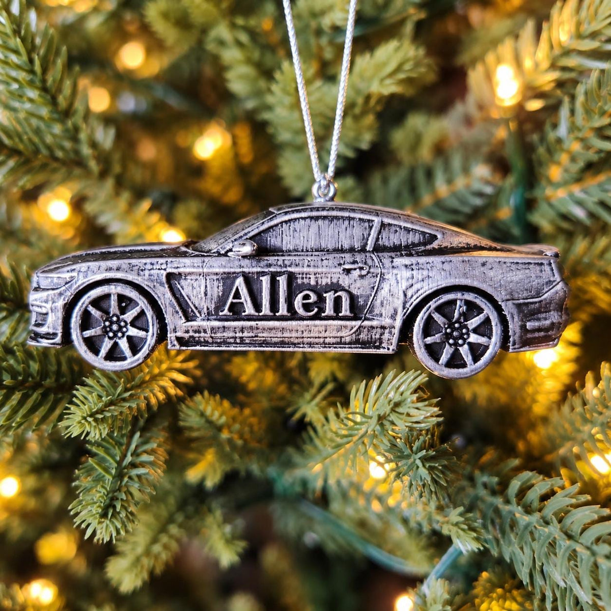 Personalized Shelby Mustang GT350R Christmas Ornament, 3D Printed Car