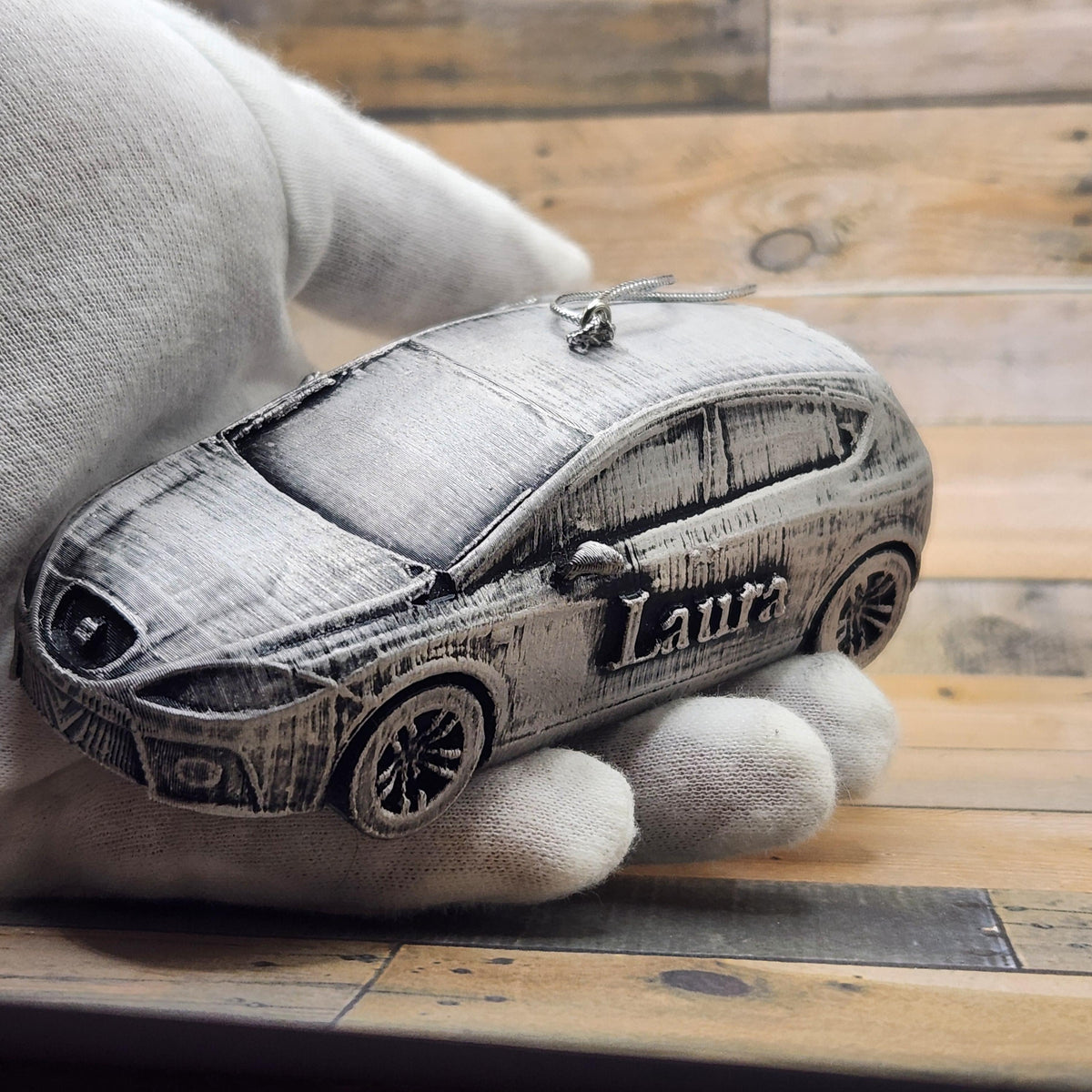 Personalized SEAT Leon Cupra Christmas Ornament, 3D Printed Car