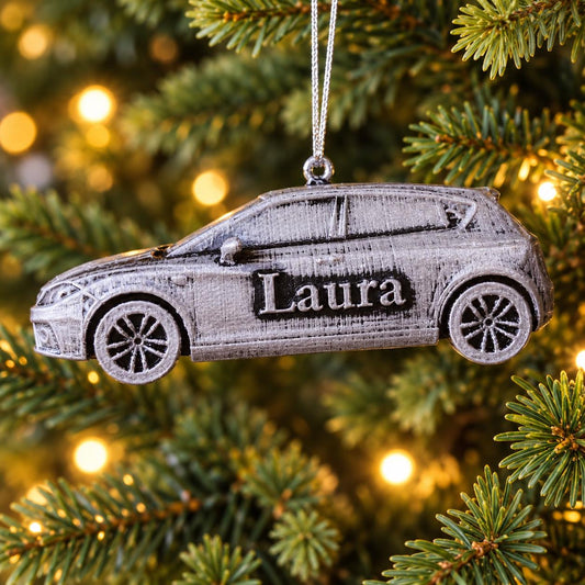 Personalized SEAT Leon Cupra Christmas Ornament, 3D Printed Car