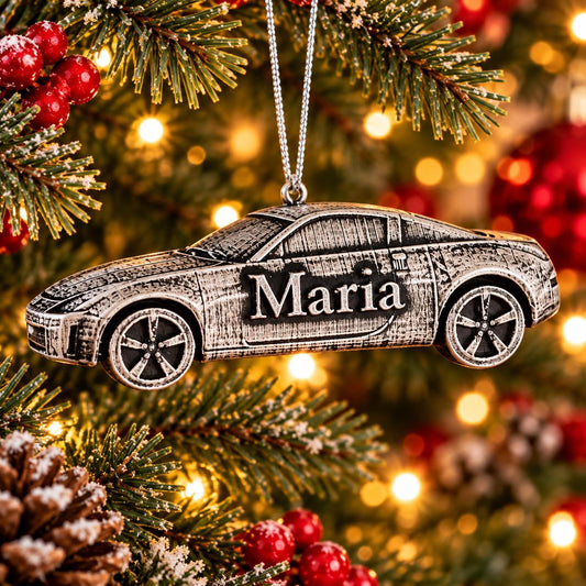 Personalized Nissan 350Z Christmas Ornament, 3D Printed Sports Car
