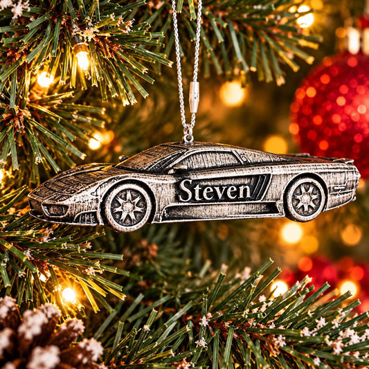 Personalized Saleen S7 Christmas Ornament, 3D Printed Supercar