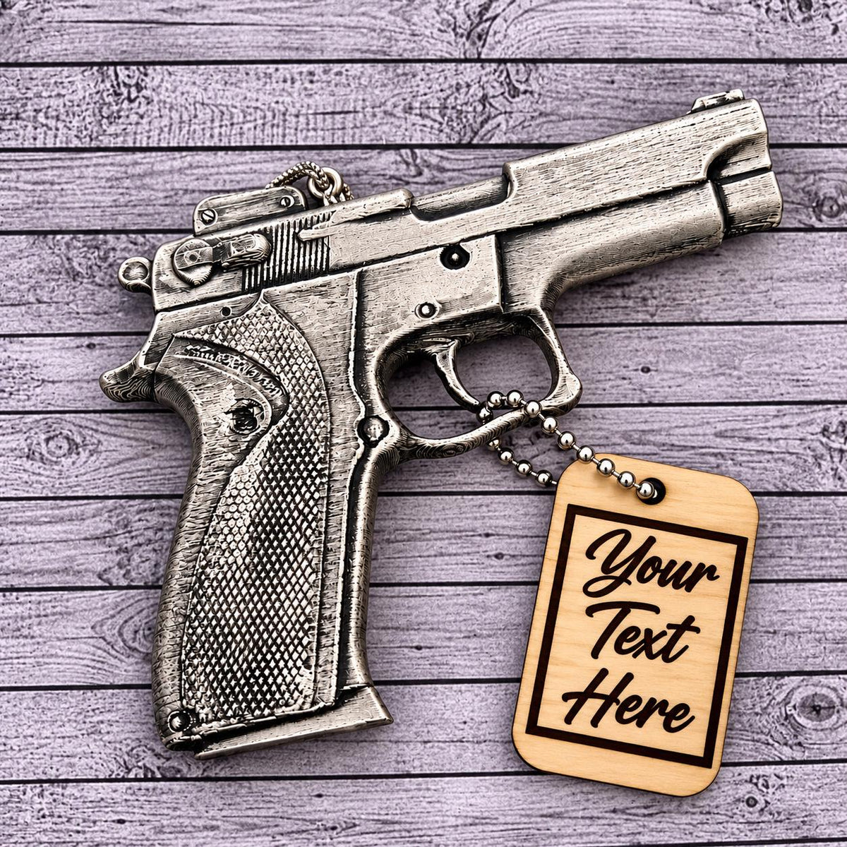 Personalized Smith & Wesson 5906 Pistol Christmas Ornament, Collector Keepsake
