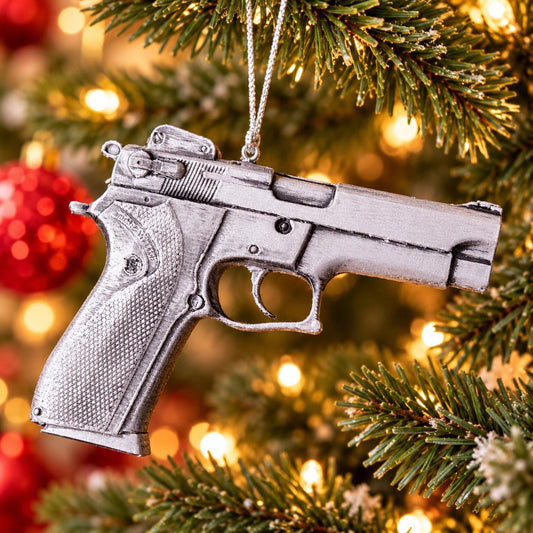 Personalized Smith & Wesson 5906 Pistol Christmas Ornament, Collector Keepsake