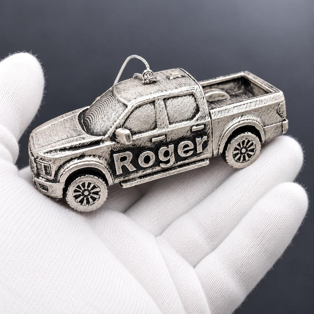 Personalized Ford F-150 Christmas Ornament, 3D Printed Pickup Truck Keepsake Gift
