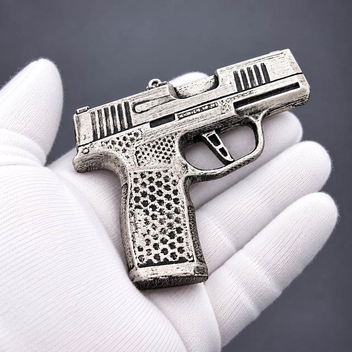 Personalized Sig Sauer P365X Christmas Ornament, 3D Printed 9mm Pistol Keepsake Gift