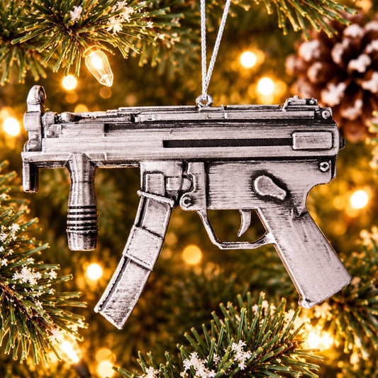 Personalized MP5K Pistol Christmas Ornament, Gun Collector Keepsake