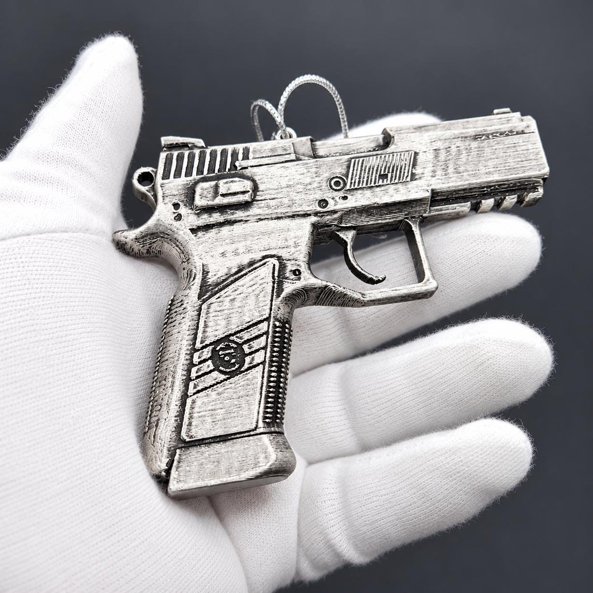 Personalized CZ P-07 Pistol Christmas Ornament, Custom Firearm Keepsake