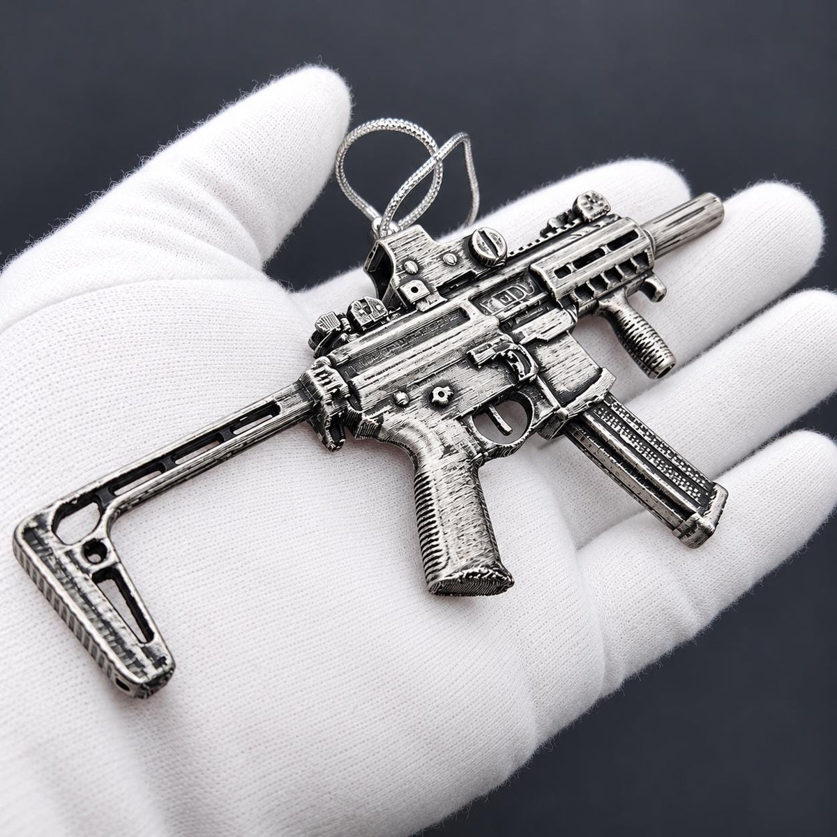 SIG Sauer MPX Rifle Christmas Ornament, Hand-Finished Gun Collector Keepsake