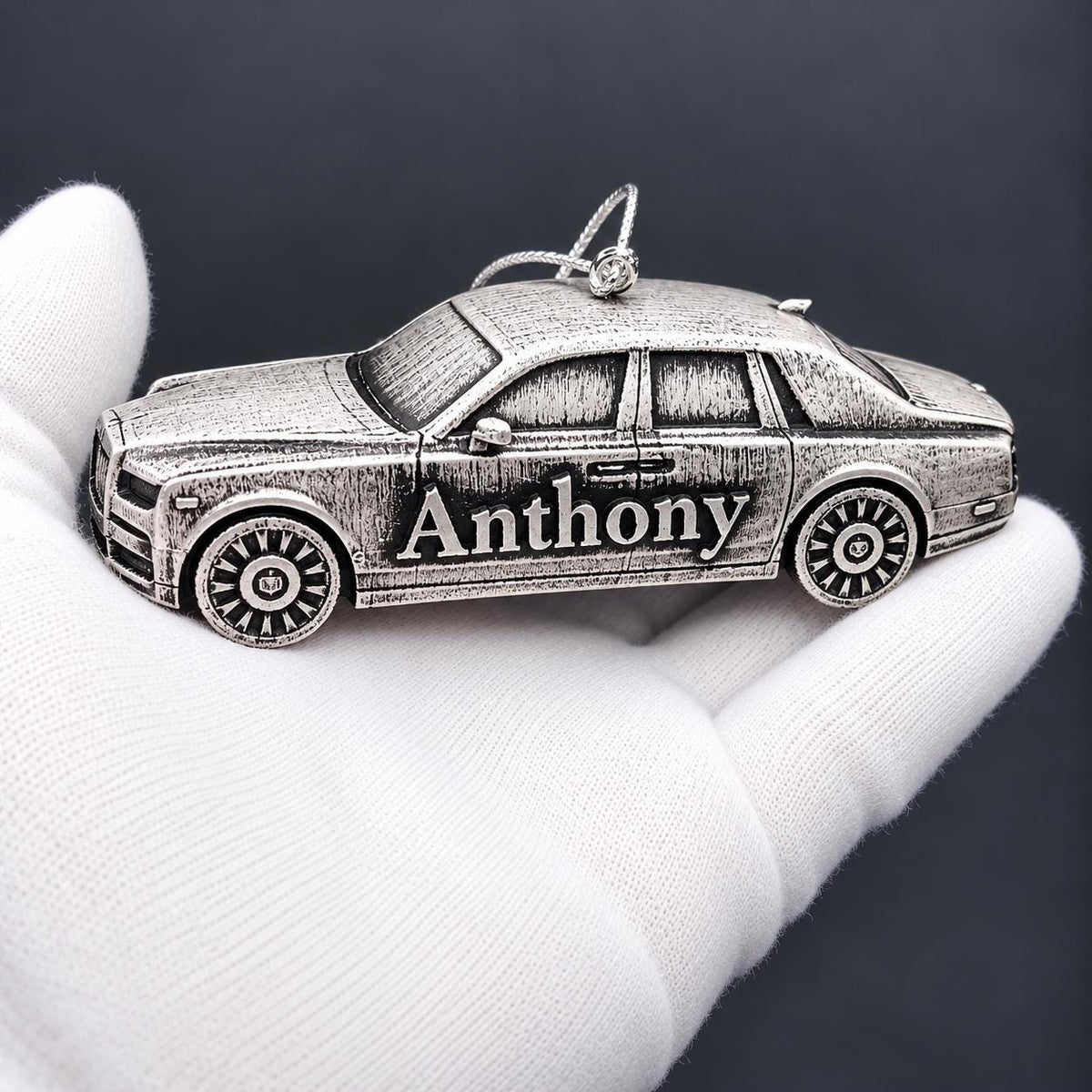 Personalized Rolls-Royce Phantom Christmas Ornament, 3D Printed Luxury Car