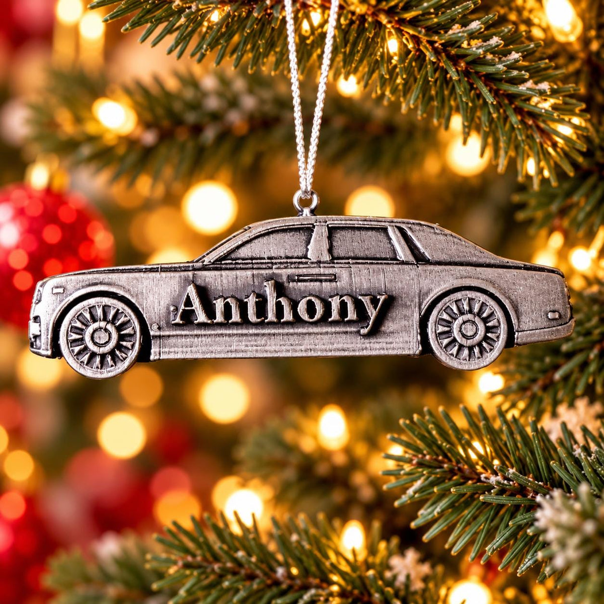 Personalized Rolls-Royce Phantom Christmas Ornament, 3D Printed Luxury Car